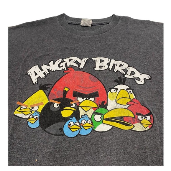 Angry Birds by fifth sun T-shirt Gray size Medium - Picture 2 of 6